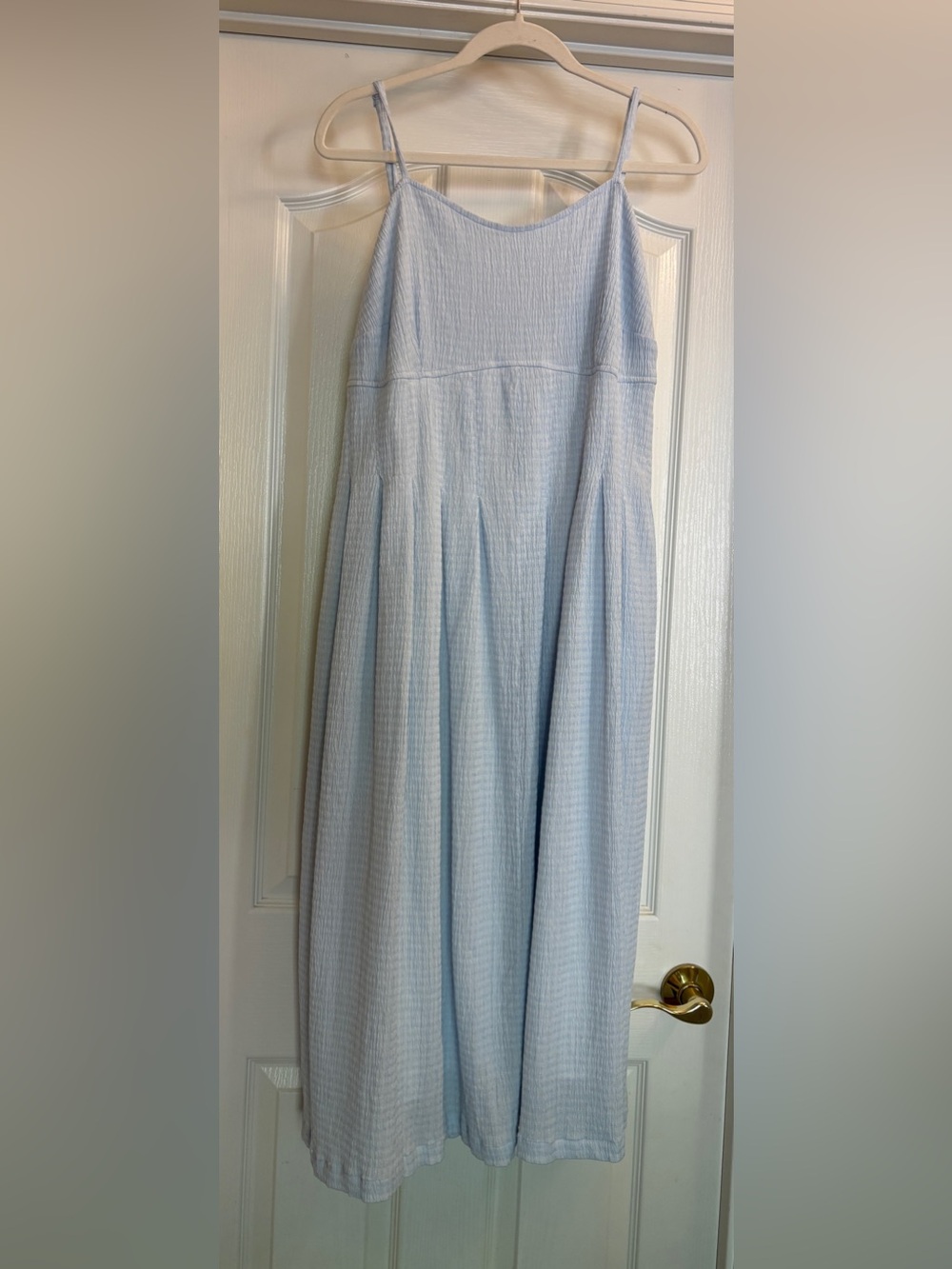 a new day Light Blue Maxi Pleated Sundress~ Women’s XXL ~